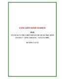 Sáng kiến kinh nghiệm THPT: Xây dựng và thực hiện một số chủ đề dạy học STEM chương V sóng ánh sáng - Vật lí 12 THPT