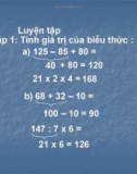 Giáo án điện tử môn Toán lớp 3 - Bài: Luyện tập (Trang 81)