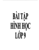 Bài tập Hình học lớp 9 - Đào Thị Thu Hiền