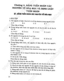 Chương 2: Bảng tuần hoàn các nguyên tố hóa học và định luật tuần hoàn & Chương 3: Liên kết hóa học