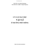 Giáo trình Lý luận dạy học vật lí ở trường phổ thông - Nguyễn Văn Khải (chủ biên)