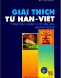 Sách giáo khoa văn học hệ phổ thông và giải thích Hán-Việt