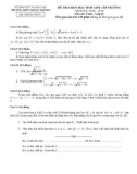 Đề thi chọn HSG cấp trường môn Toán lớp 11 năm 2018-2019 có đáp án - Trường THPT Thuận Thành 2