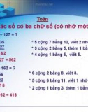 Giáo án điện tử môn Toán lớp 3 - Bài: Cộng các số có ba chữ số (Có nhớ một lần)