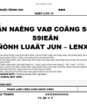 giáo án vật lý 11 - định luật và công suất điện, định luật junlenxo