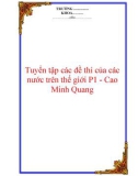 Tuyển tập các đề thi Toán của các nước trên Thế Giới phần 1