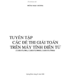 Tuyển tập các đề thi giải toán trên máy cầm tay môn Toán lớp 12