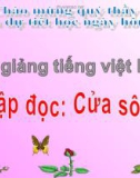 Bài giảng Tiếng việt 5 tuần 25 bài: Cửa sông