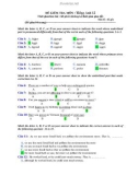 10 Đề kiểm tra môn Tiếng Anh lớp 12