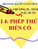 Bài giảng Phép thử và biến cố - Đại số 11 - GV. Trần Thiên