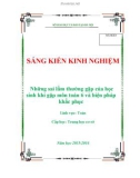 Sáng kiến kinh nghiệm THCS: Những sai lầm thường gặp của học sinh khi gặp môn toán 6 và biện pháp khắc phục