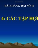 Bài giảng Các tập hợp số - Đại số 10 - GV. Trần Thiên