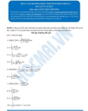 Bài tập tự luyện: Các phương pháp tính tích phân (phần 1)