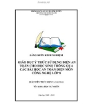 SKKN: Giáo dục ý thức sử dụng điện an toàn cho học sinh thông qua các bài học an toàn điện môn Công nghệ lớp 8