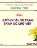 Giáo trình tin học trung học phổ thông - bài 1