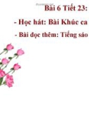 Bài giảng bài 6: Học hát: Khúc ca bốn mùa - Âm nhạc 7 - GV: T.K.Ngân