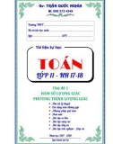 Tài liệu tự học Toán lớp 11: Hàm số lượng giác và phương trình lượng giác - Trần Quốc Nghĩa