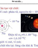 Những kiến thức mở đầu Vật Lý