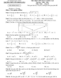 Đề thi chọn lớp chất lượng cao môn Toán 10 năm 2020-2021 có đáp án - Trường THPT Yên Phong số 2