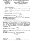 Đề thi chọn HSG cấp thành phố môn Toán 12 năm 2018-2019 có đáp án - Sở GD&ĐT Hải Phòng (Bảng không chuyên)
