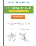 Đề cương Toán lớp 11 HK1 năm 2016-2017