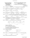 Đề thi KSCL tốt nghiệp THPT môn Toán năm 2020 lần 1 - THPT Lê Lợi, Thanh Hóa