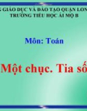 Bài giảng môn Toán lớp 1 năm học 2019-2020 - Tuần 18: Một chục. Tia số (Trường Tiểu học Ái Mộ B)