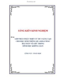 Sáng kiến kinh nghiệm THPT: Góp phần phát triển tư duy sáng tạo cho học sinh thông qua khai thác bài toán về góc trong Hình học không gian