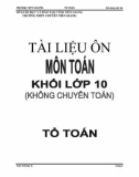 Tài liệu ôn môn Toán khối lớp 10 (không chuyên Toán) - Nguyễn Tuấn Ngọc