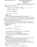 Đề thi thử vào lớp 10 môn Toán năm 2022-2023 có đáp án - Phòng GD&ĐT Quốc Oai