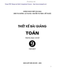 Tập 1 Toán 9 bài giảng thiết kế