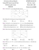 Đề thi học kì 1 môn Toán lớp 12 năm 2021-2022 có đáp án - Trường THPT chuyên Lương Thế Vinh, Đồng Nai