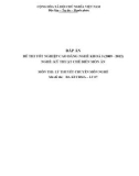 Đáp án đề thi tốt nghiệp cao đẳng nghề khóa 3 (2009-2012) - Nghề: Kỹ thuật chế biến món ăn - Môn thi: Lý thuyết chuyên môn nghề - Mã đề thi: ĐA KTCBMA-LT07