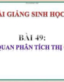 Bài giảng Sinh học lớp 8 bài 49: Cơ quan phân tích thị giác