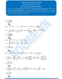 Toán 12: Tích phân xác định (Đáp án Bài tập tự luyện) - GV. Lê Bá Trần Phương