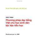 Giáo trình Phương pháp dạy tiếng Việt cho học sinh dân tộc bậc tiểu học