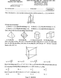 Đề kiểm tra giữa HK1 môn Toán 12 năm 2019-2020 - Trường THPT Việt Đức