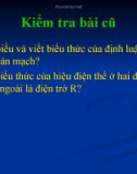 Bài giảng Vật lí 11 - Bài 10: Ghép các nguồn điện thành bộ