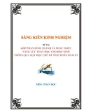 Sáng kiến kinh nghiệm THPT: Góp phần hình thành và phát triển năng lực Toán học cho học sinh thông qua dạy học chủ đề tích phân hàm ẩn