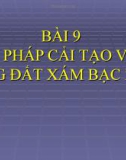 Bài giảng Công nghệ 10 bài 9: Biện pháp cải tạo và sử dụng đất xám bạc màu, đất xói mòn mạnh trơ sỏi đá