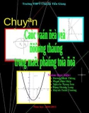 Chuyên đề đường thẳng trong mặt phẳng tọa độ