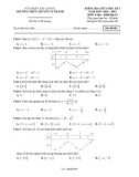 Đề thi giữa học kì 1 môn Toán lớp 12 năm 2022-2023 - Trường THPT chuyên Vị Thanh – Hậu Giang