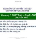 Bài giảng Chuyên đề Vật lý 10 - Chương 7: Chủ đề 3 (Slide)