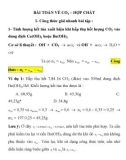 BÀI TẬP HOÁ HỌC PHẦN 3: CO2 – HỢP CHẤT