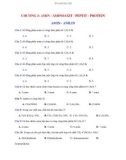 CHƯƠNG 3: AMIN - AMINOAXIT - PEPTIT - PROTEIN AMIN - ANILIN