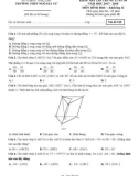 Đề kiểm tra tập trung tuần 30 môn Hình học lớp 11 năm 2017-2018 - THPT Ngô Gia Tự - Mã đề 018