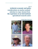 Chapter 19: Technical, economic and policy considerations on marker-assisted selection in crops