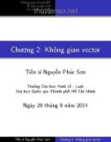 Bài giảng Toán cao cấp: Chương 2 - TS. Nguyễn Phúc Sơn