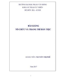 Bài giảng Tổ chức và trang trí bàn tiệc - ĐH Phạm Văn Đồng