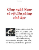 Công nghệ Nano và vật liệu phỏng sinh học